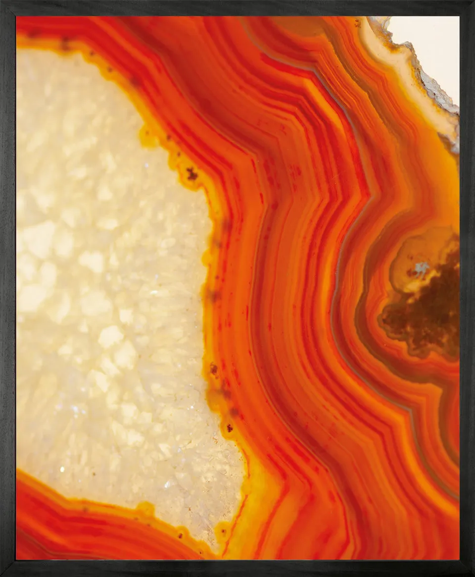Mineheart Geode 4 Wandbild Leinwand 30 x 41 cm erdfarben-abstrakt