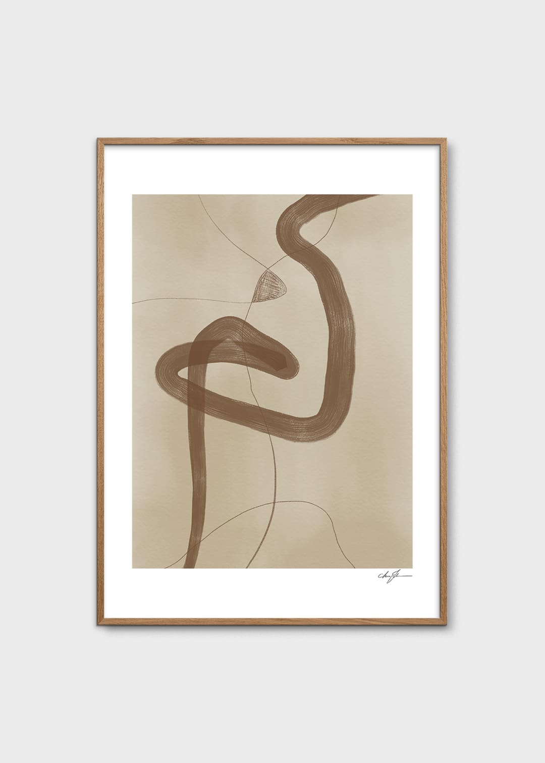 The Poster Club Art Prints Two ways Poster 50x70 cm beige