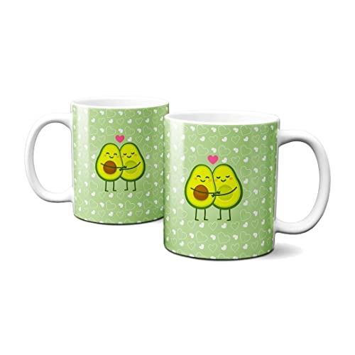 Hustling Sharks Wandbilder Avocados in love Tasse 330ml bunt