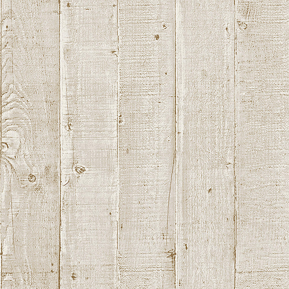 Mineheart Wallpaper Wood Effect Panel Tapete Creme Rolle
