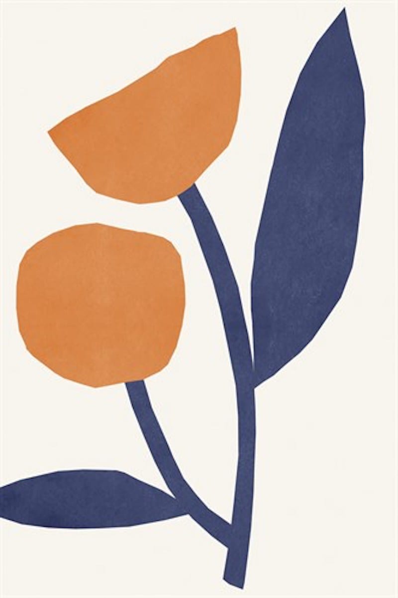The Poster Club Appelsinugult Kunstdruck 51x76 cm orange