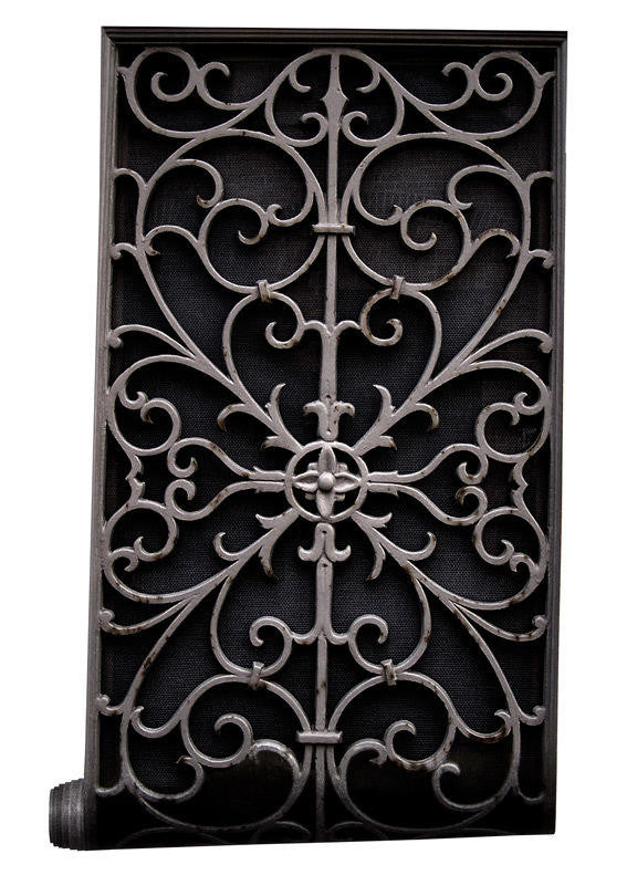 Mineheart Wrought Metal Gate Tapete Schwarz Rolle