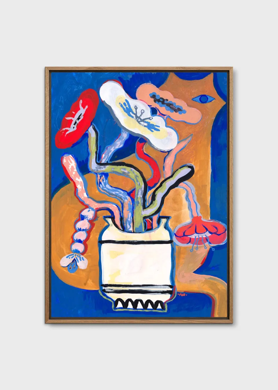 The Poster Club Cat Cat Leinwand 50x70 cm bunt
