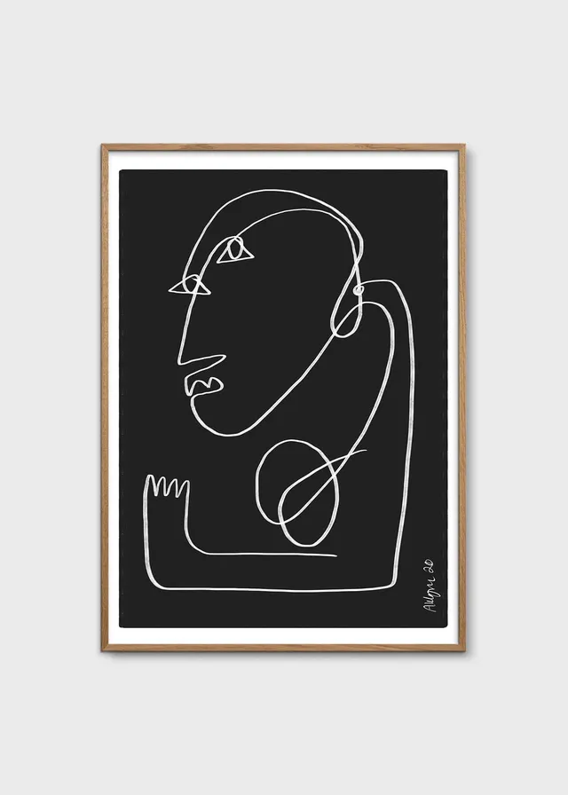 The Poster Club Art Prints Crooked Man Poster 50x70 schwarz