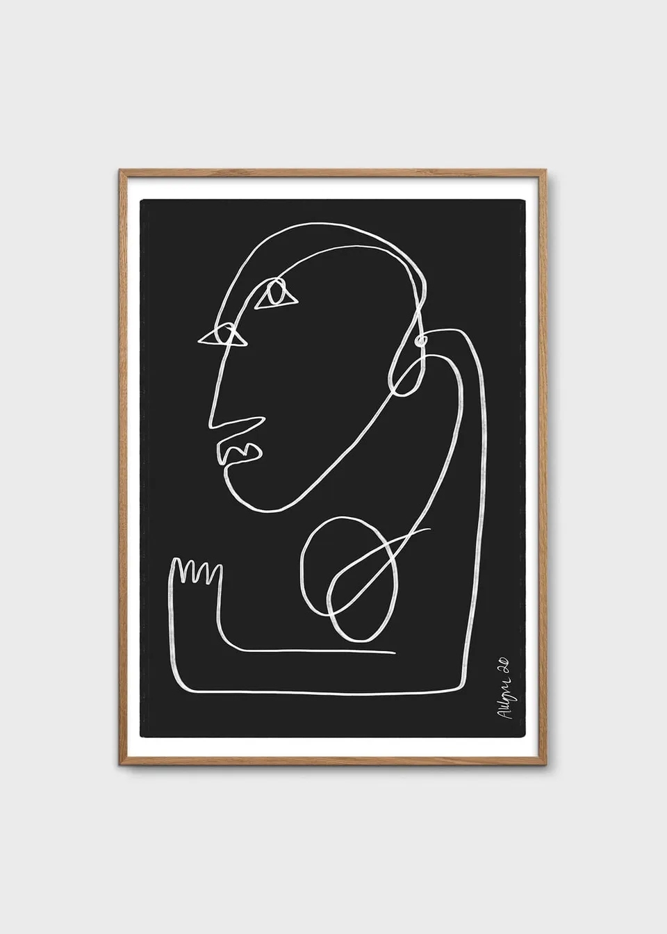 The Poster Club Art Prints Crooked Man Poster 50x70 schwarz