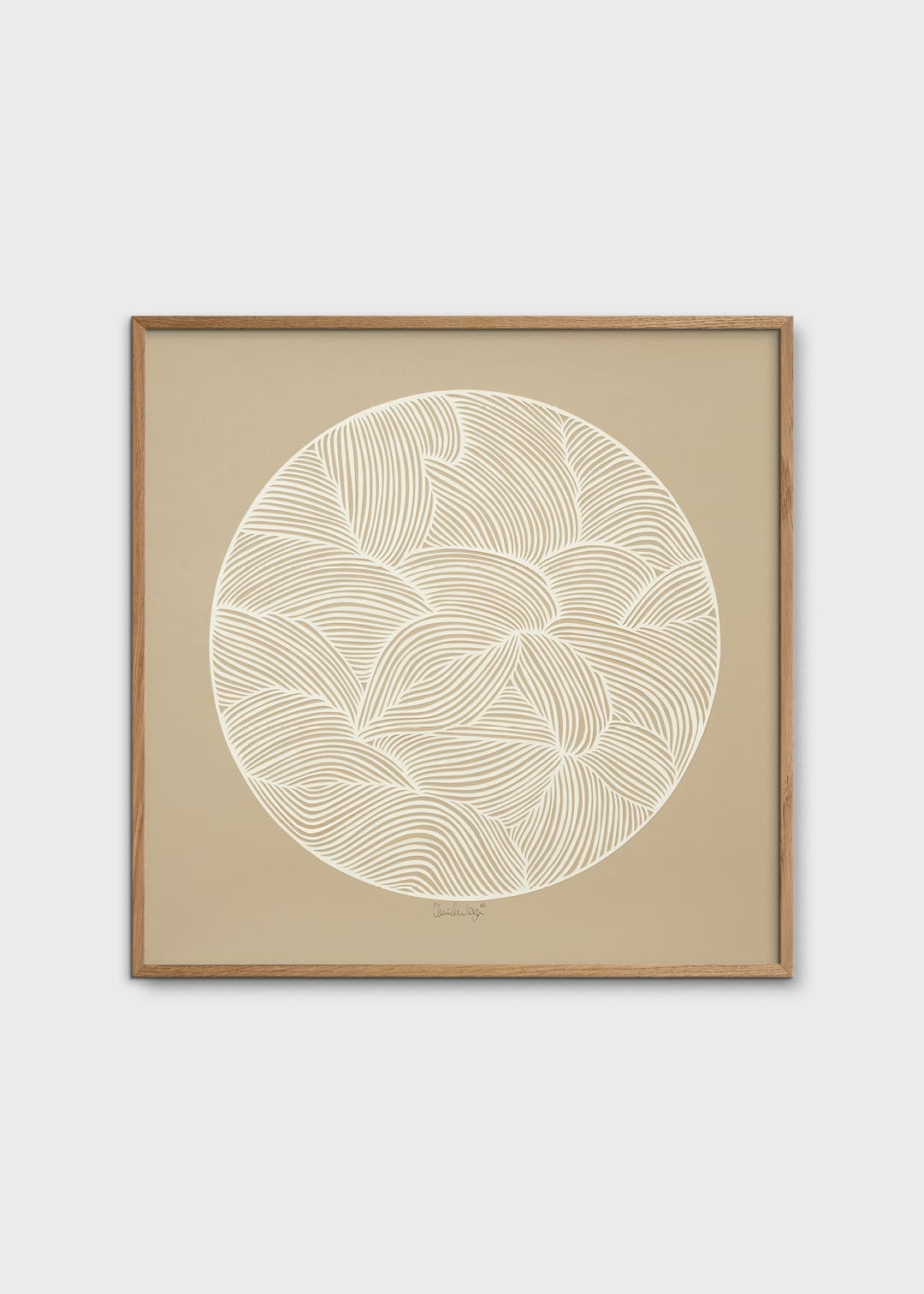 The Poster Club Art Prints Moon No. 01 Poster 50x50 cm beige