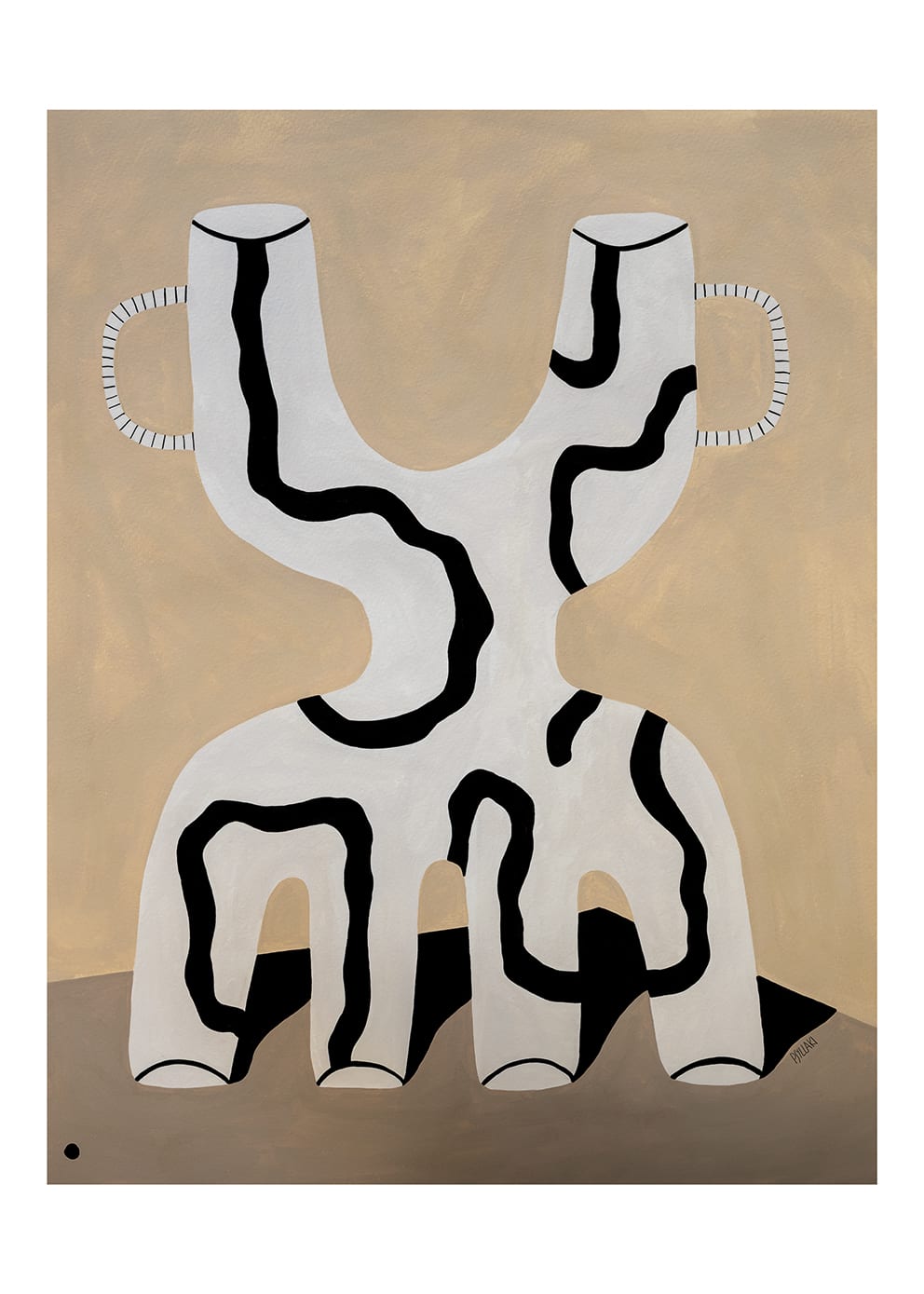 The Poster Club Art Prints Veins 02 Poster 30x40 braun