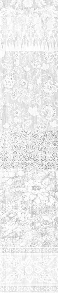 Mineheart Almost White Tapete Patchwork Weiß Panel-A