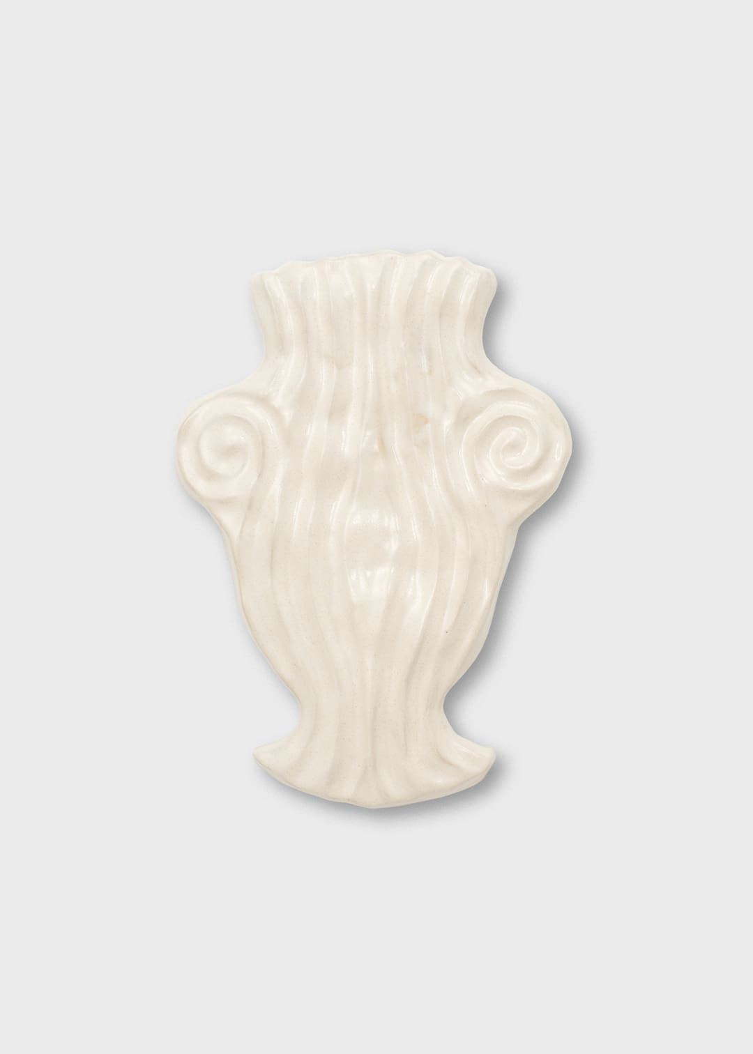 The Poster Club Euterpe Vase Wandrelief 28x20 cm antikweiß