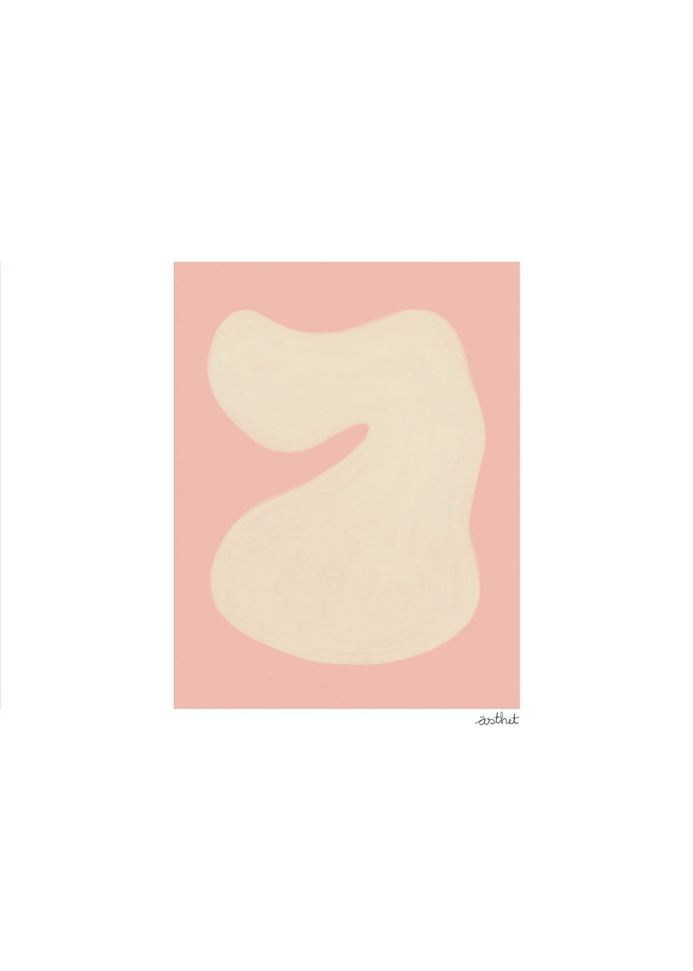 The Poster Club Art Prints Shape Study 01 Poster 30x40 beige