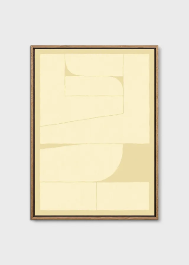 The Poster Club Art Prints 7AM Leinwand 30x40 cm beige-gelb