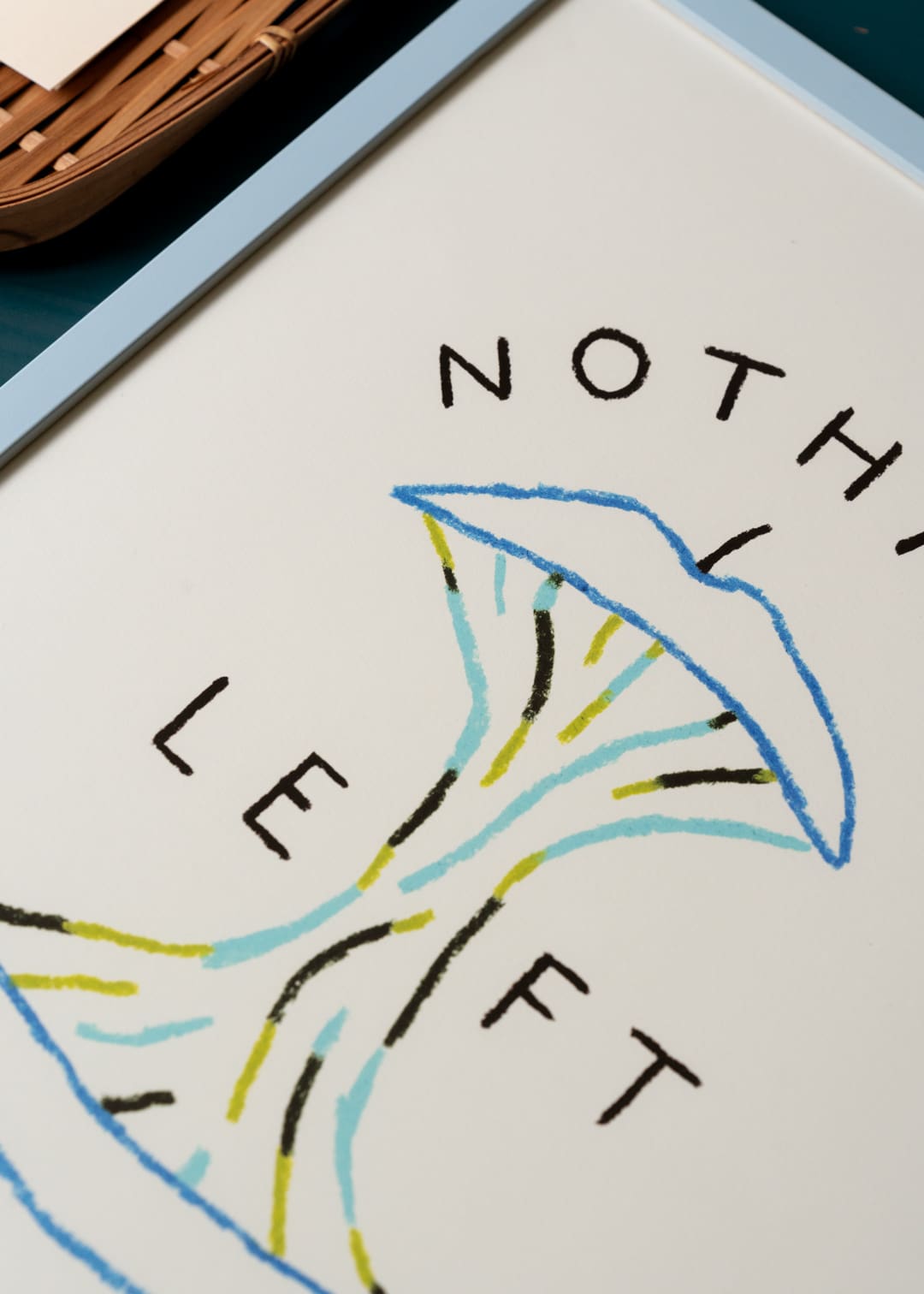 The Poster Club Nothing Left Poster 30x40 cm Blau-Grün