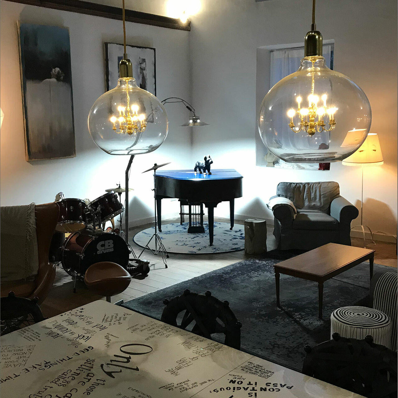 Mineheart Lighting King Edison Grande Pendelleuchte Gold