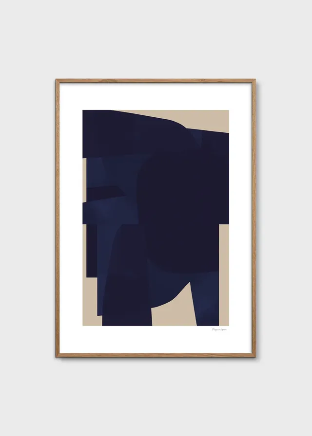 The Poster Club Art Prints Blue Poster 30x40 cm Beige Blau