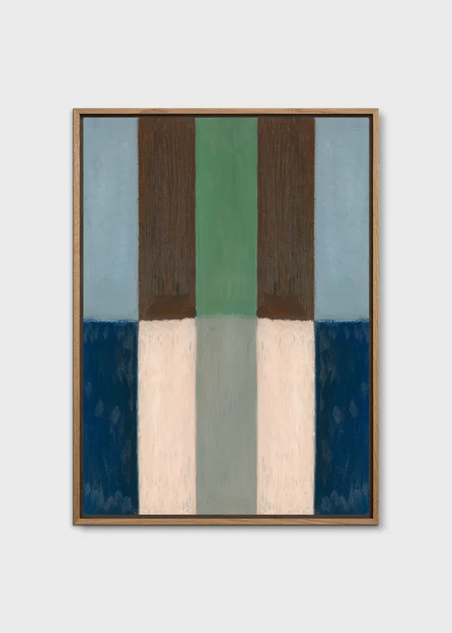 The Poster Club Quiet Landscape Leinwand 50x70 cm blau-beige
