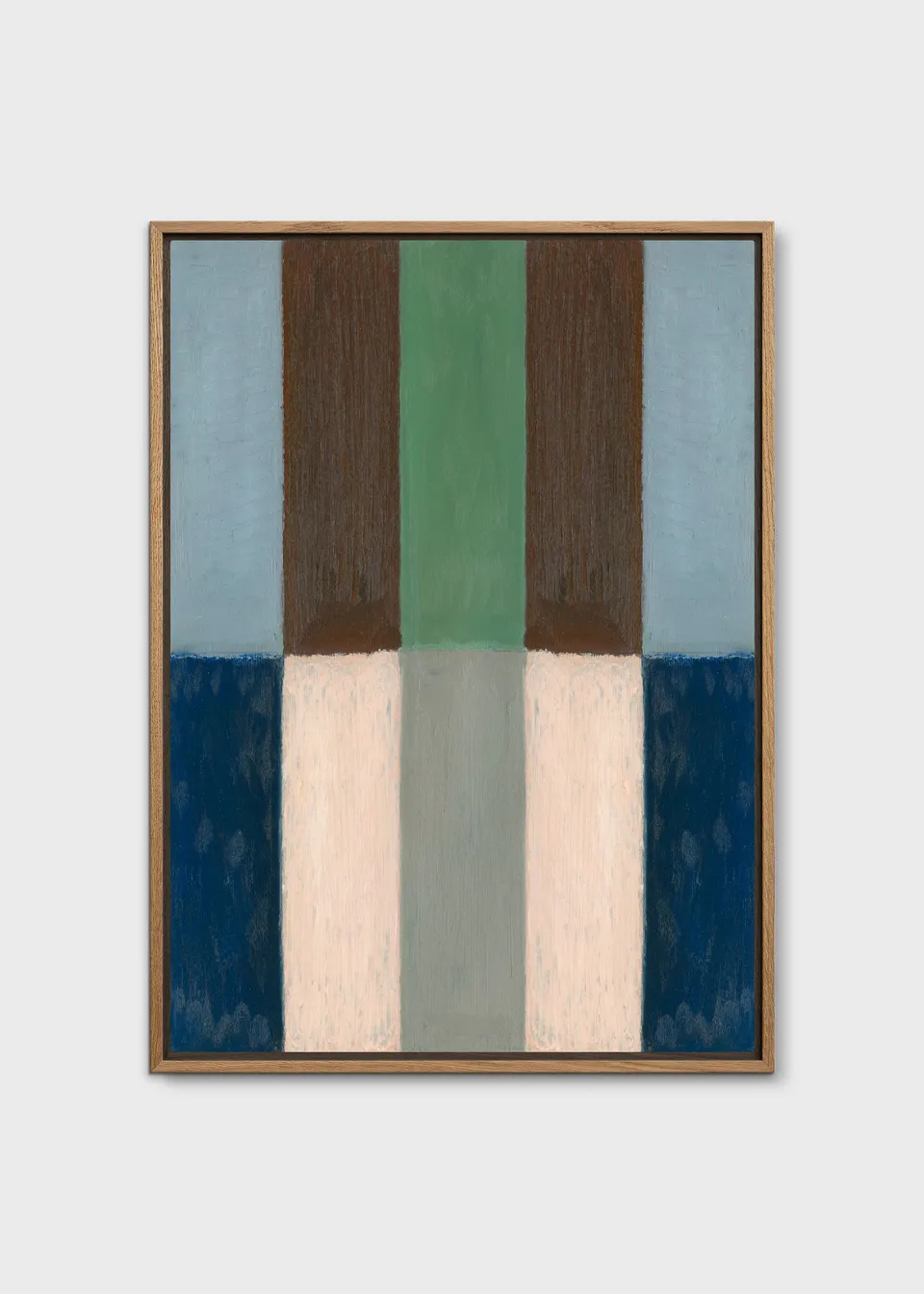 The Poster Club Quiet Landscape Leinwand 50x70 cm blau-beige