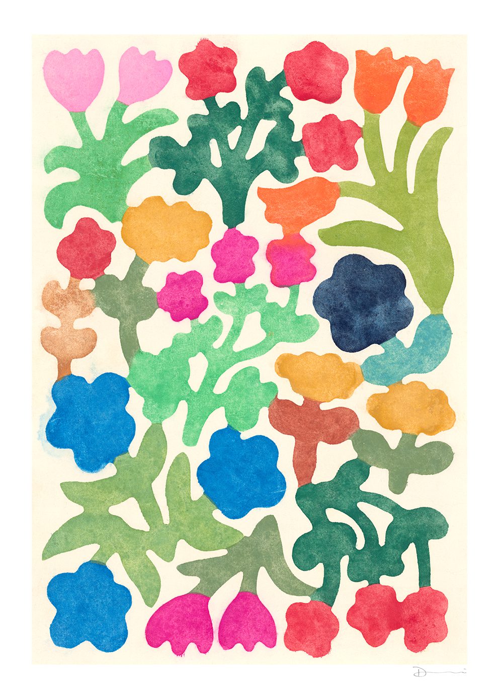 The Poster Club Art Prints Garden in Movement Poster A4 Botanik