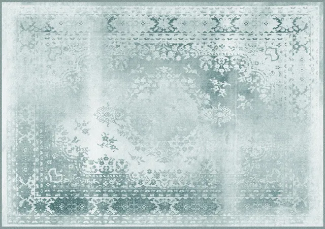 Mineheart Rugs Kashan Remix White Teppichmuster 20x20cm weiß