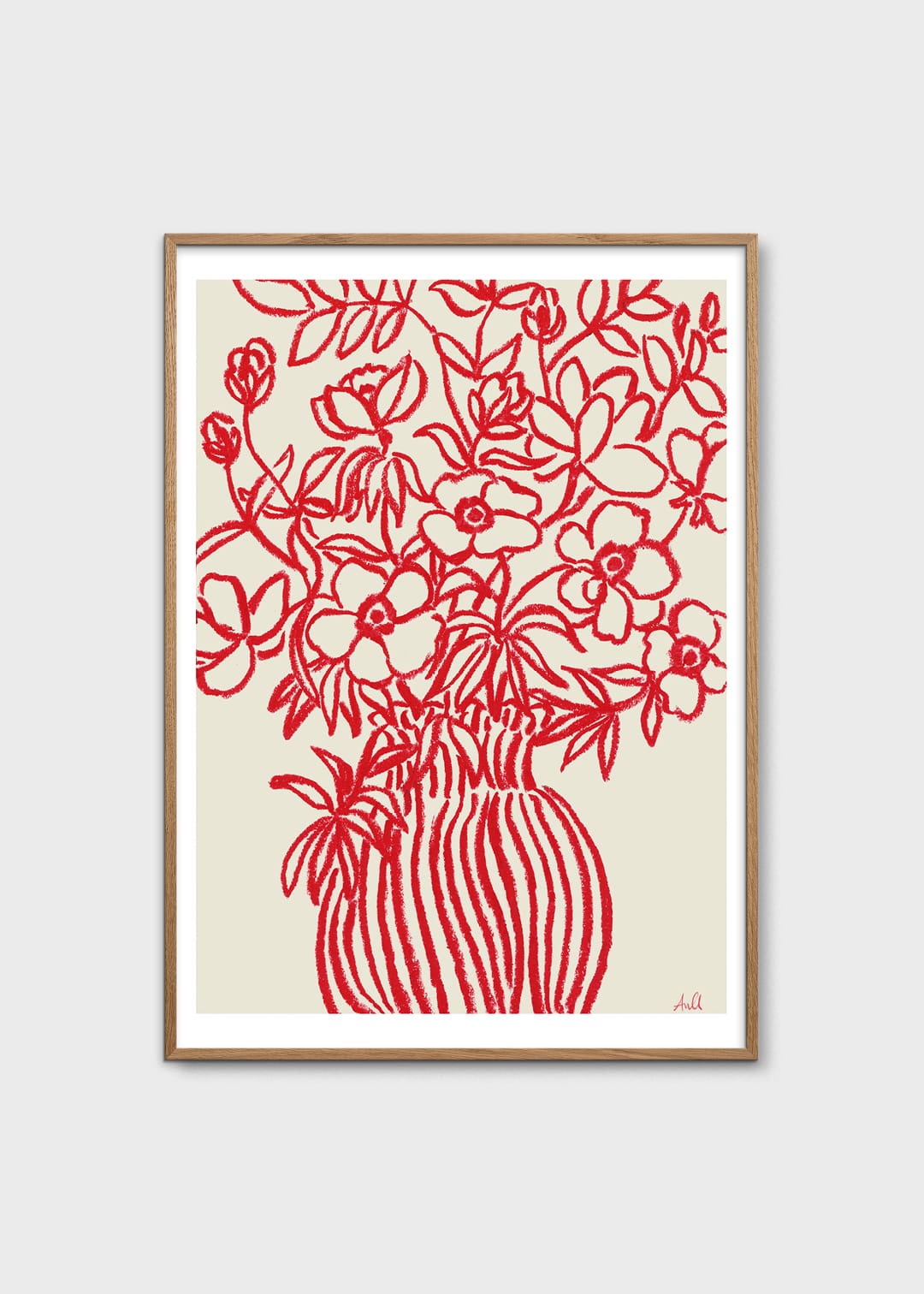 The Poster Club Poppy Studies I Poster 30x40 cm rot