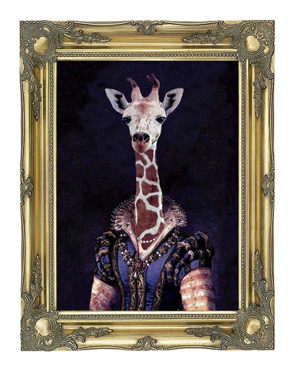 Mineheart Dame Giralda Leinwand Giraffe 66x81cm