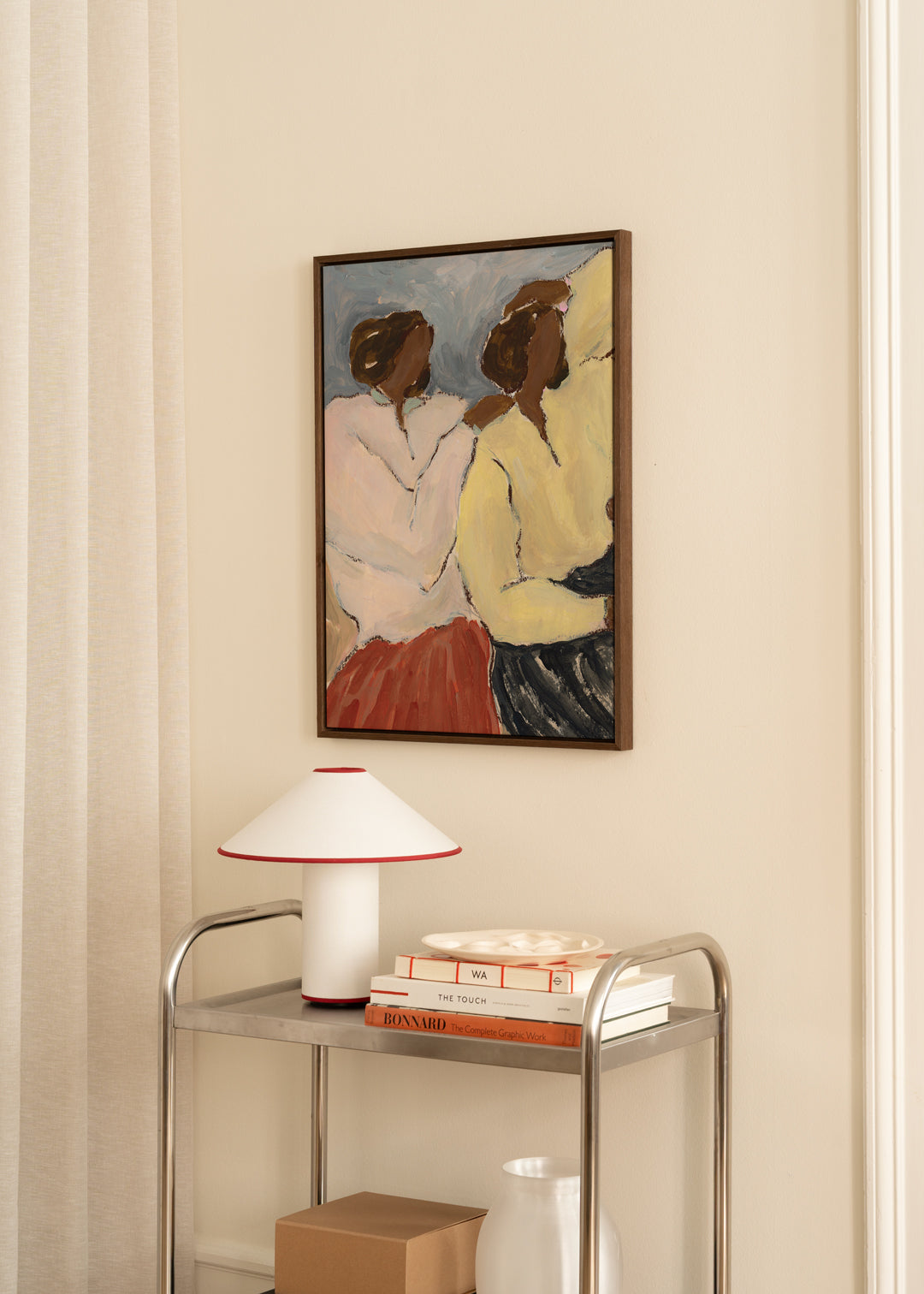 The Poster Club Side by Side Leinwandbild 50x70 cm gelb
