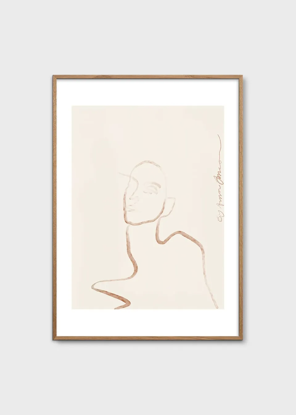 The Poster Club Moi Poster 30x40 cm Beige