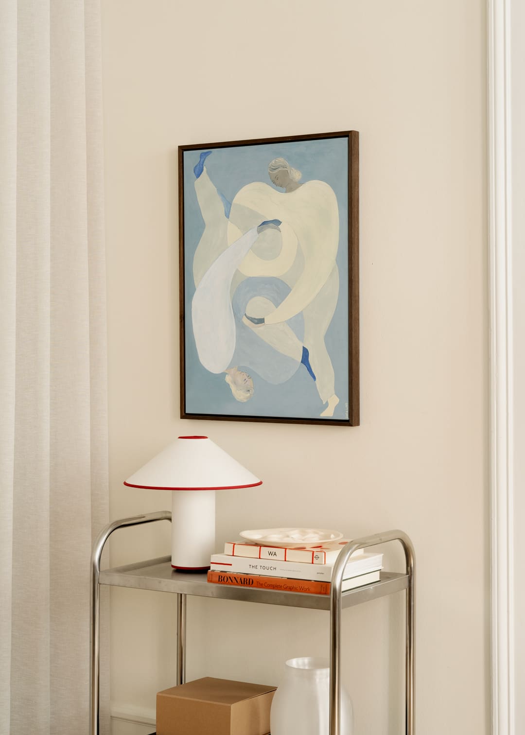 The Poster Club Hold You Blue Canvas 50x70 cm hellblau