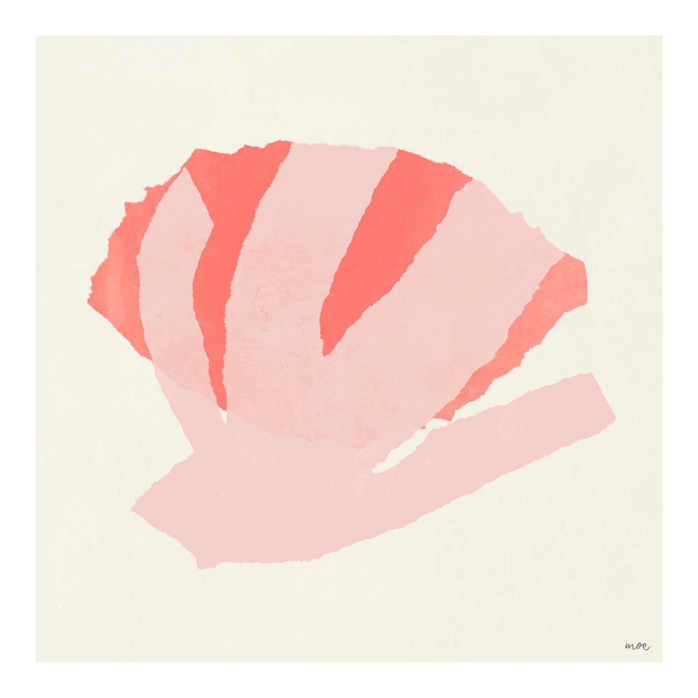 The Poster Club Art Prints Branching I Poster 70x70 cm Rosa