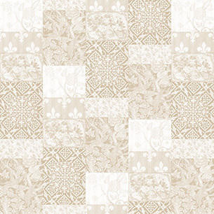 Mineheart Arts & Crafts Patchwork Tapete Beige Panel-A