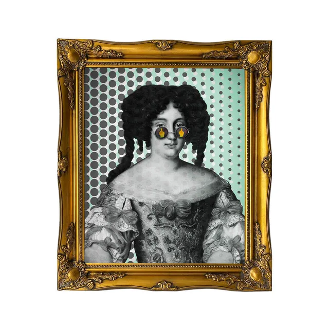 Mineheart Dotty for You A Bit Rude Poster Grau-Grün 30x41 cm