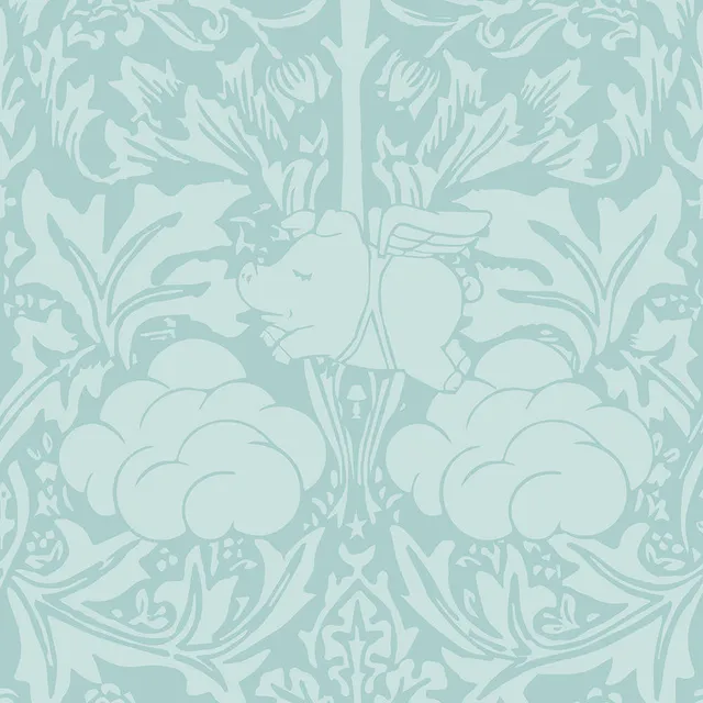 Mineheart Morris Dream Tapete Minty Egg Blue Vlies