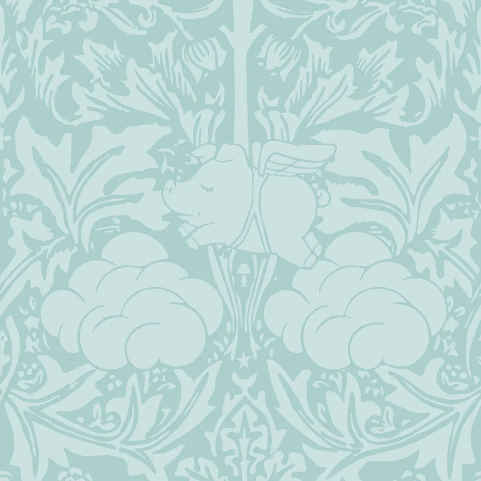 Mineheart Morris Dream Tapete Minty Egg Blue Vlies