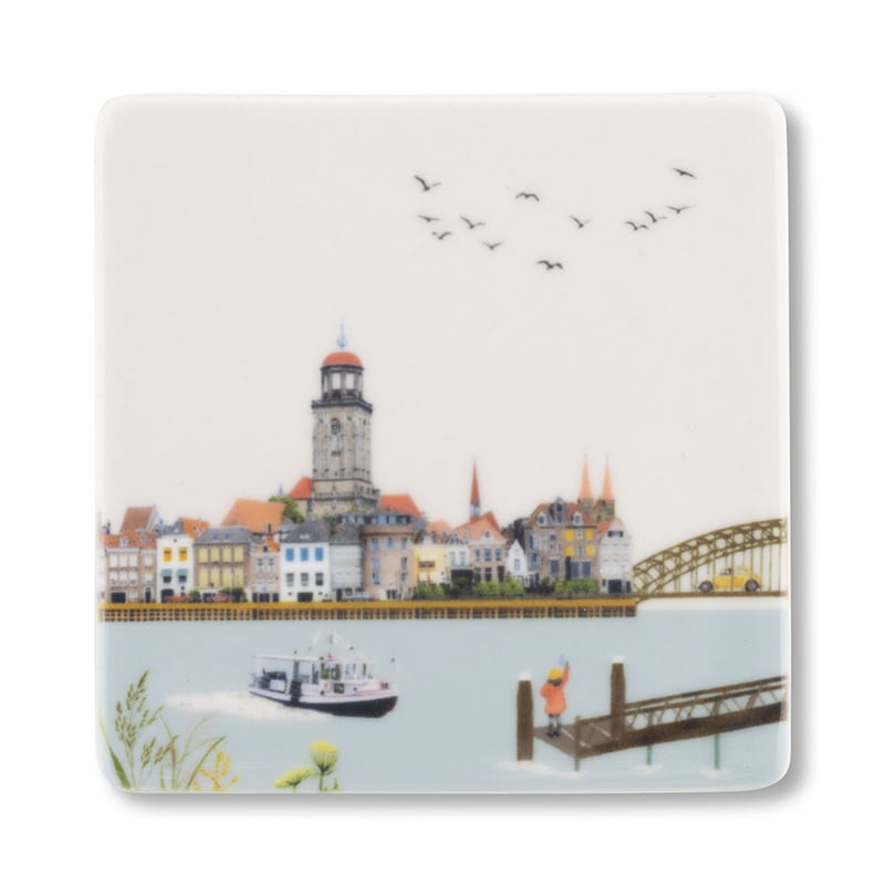 Storytiles Mini's Zwaaiend naar Deventer Fliese Deventer-Motiv