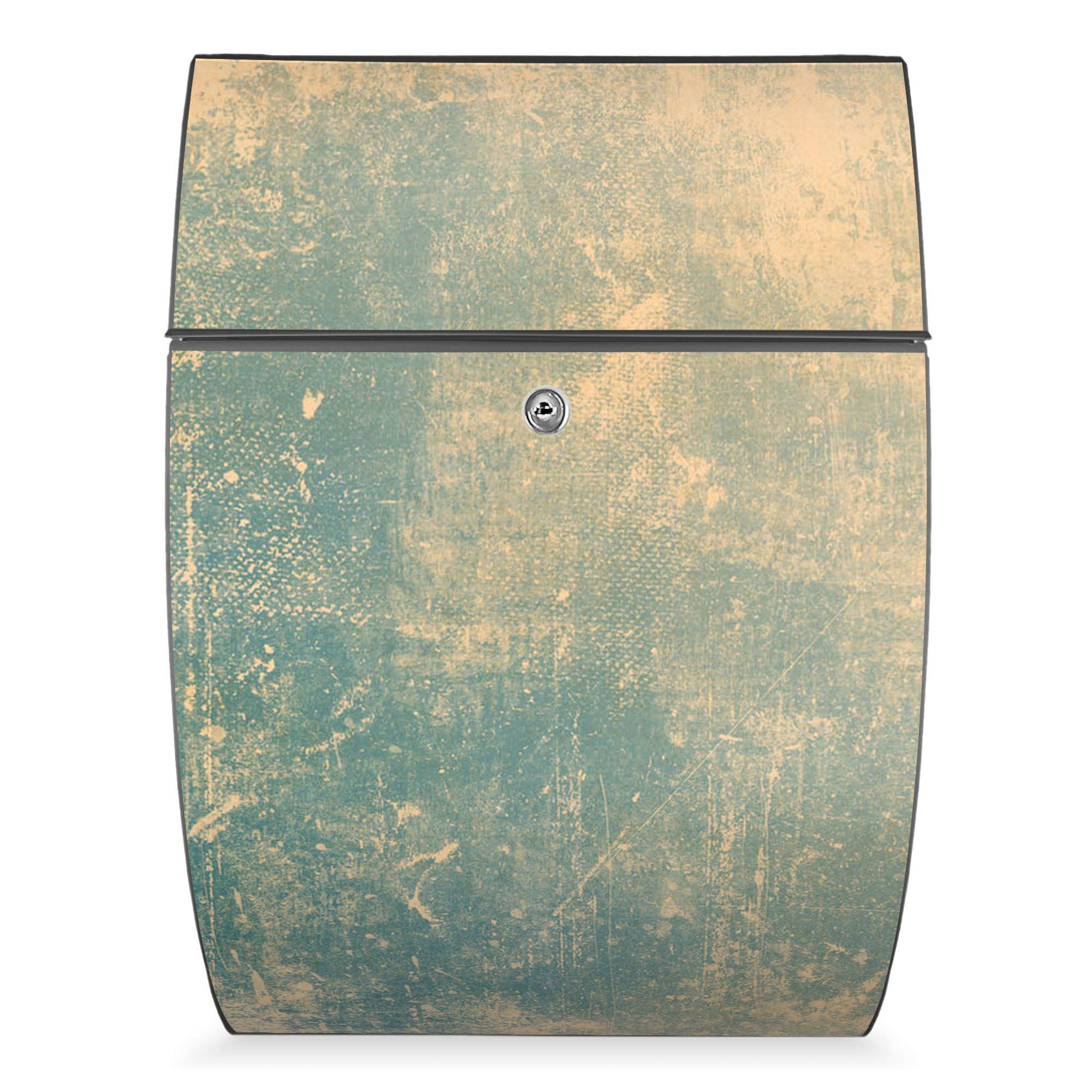 Banjado Riviera Briefkasten Anthrazit Patina Grün A4