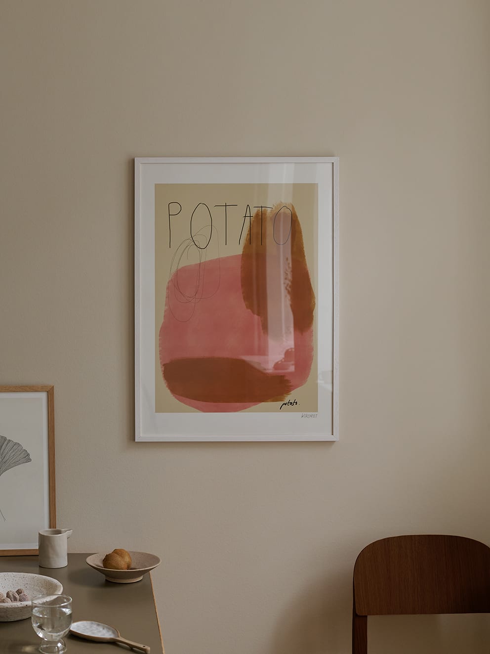 The Poster Club Art Prints Potato Potato Poster A4 beige-orange