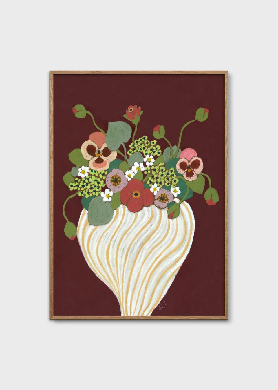 The Poster Club Art Prints Maroon Poster 30x40 cm botanisch