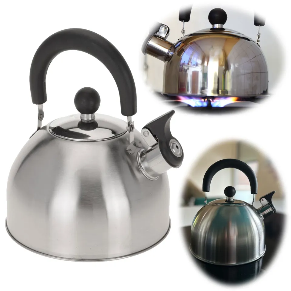 LS-LebenStil Küche & Haushalt Flötenkessel 2,5L Edelstahl Induktion