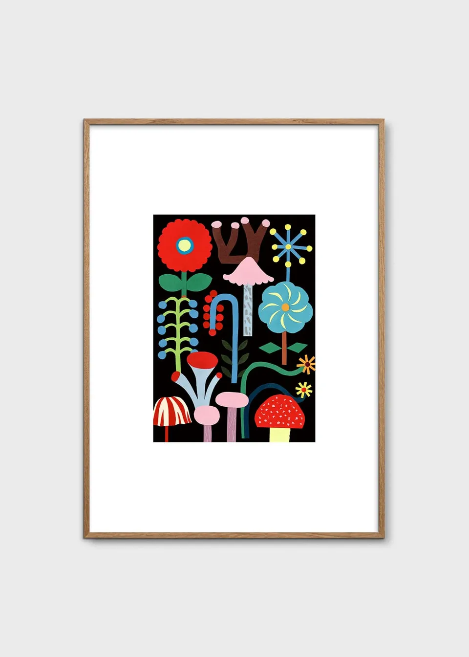 The Poster Club Art Prints The Garden of the Night Poster A4 Botanik