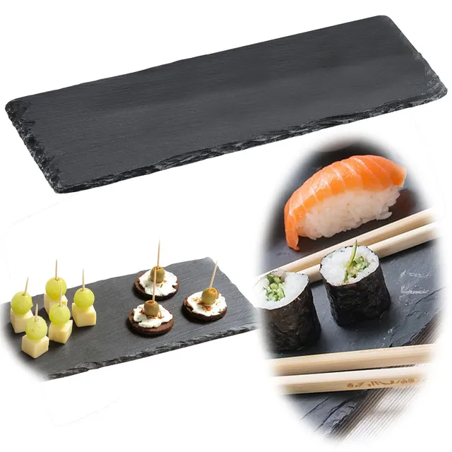 LS-LebenStil Küche & Haushalt Schieferplatte 38x13cm Sushi