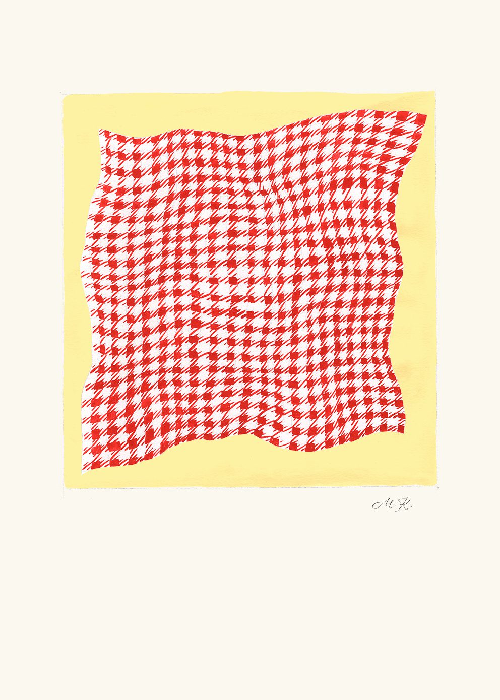 The Poster Club Art Prints Tern No. 1 Poster 30x40 cm rot gelb