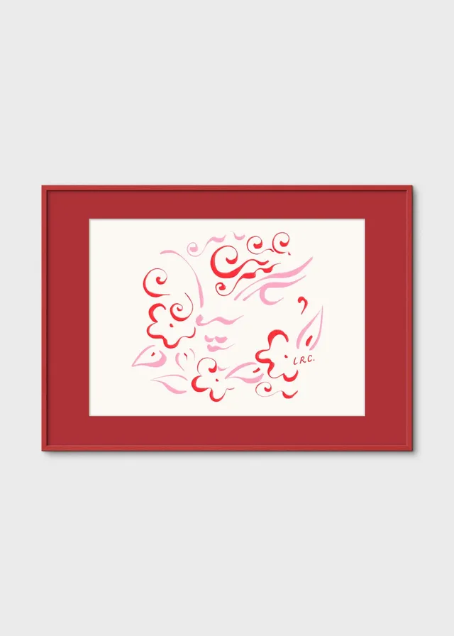 The Poster Club Art Prints Celestial Blossom Poster A4 rosa