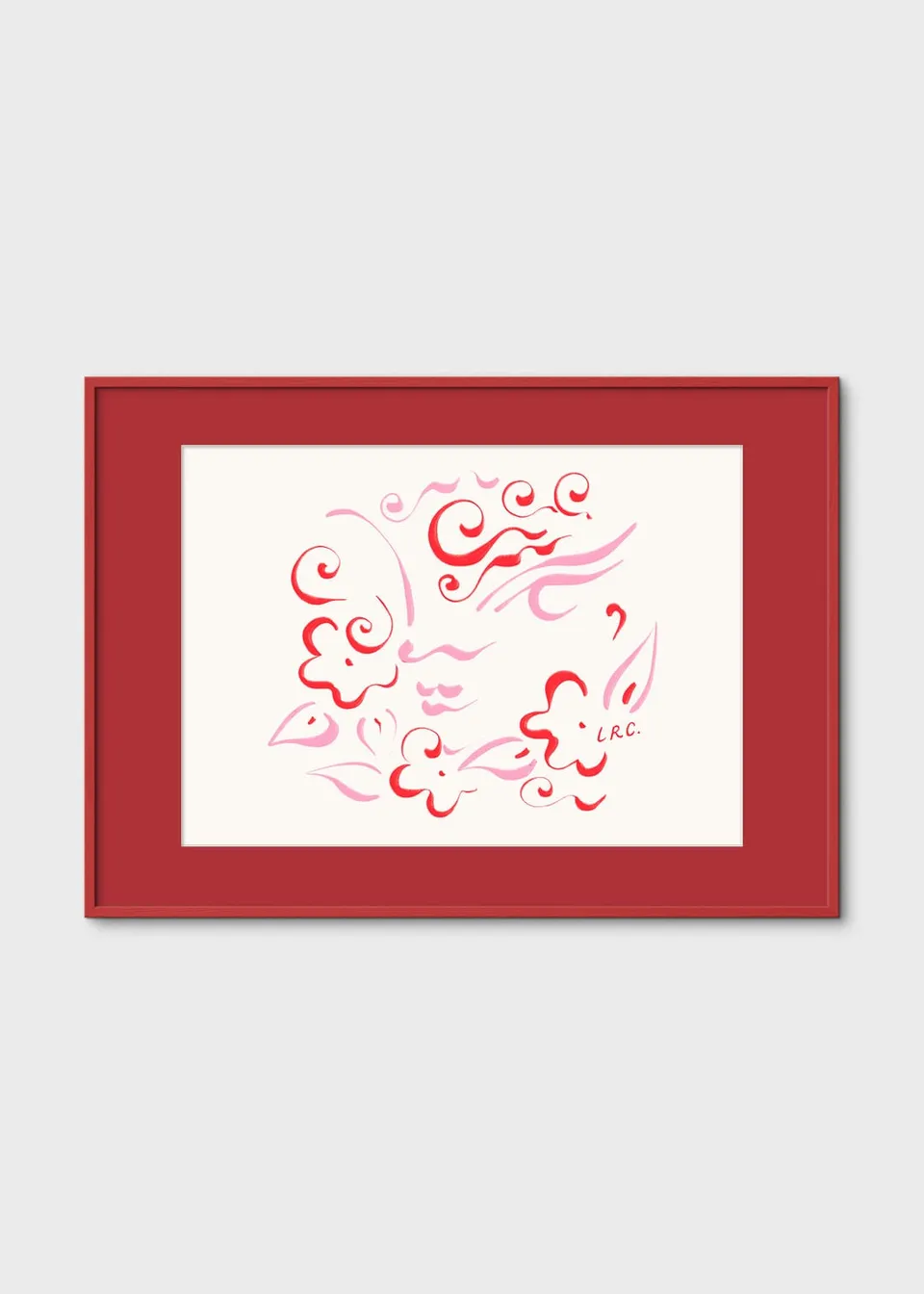 The Poster Club Art Prints Celestial Blossom Poster A4 rosa