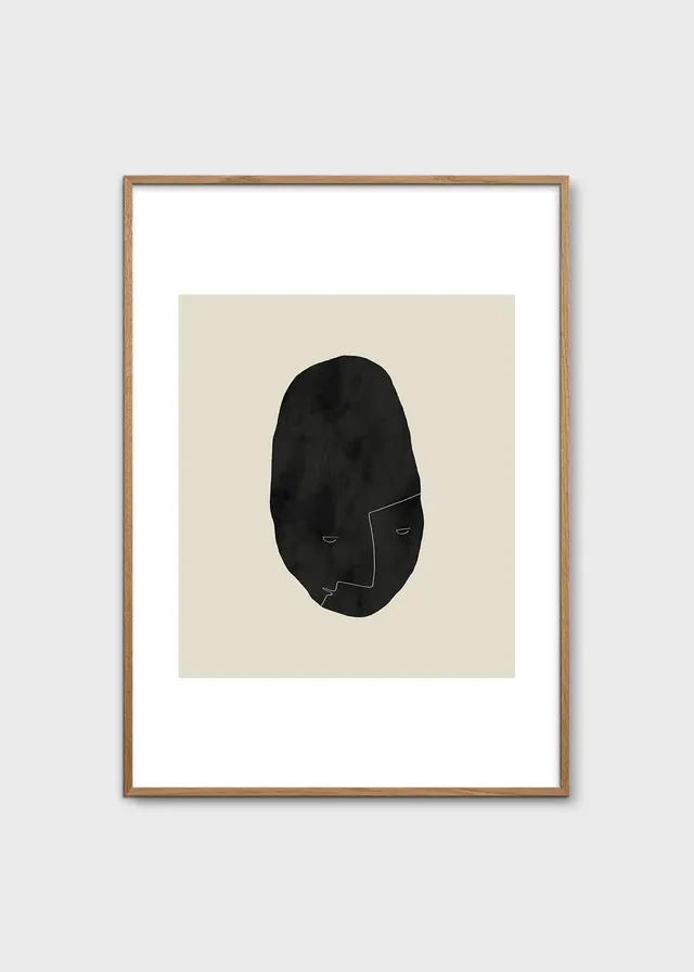 The Poster Club Art Prints Pebbleface 04 Poster 30x40 cm beige