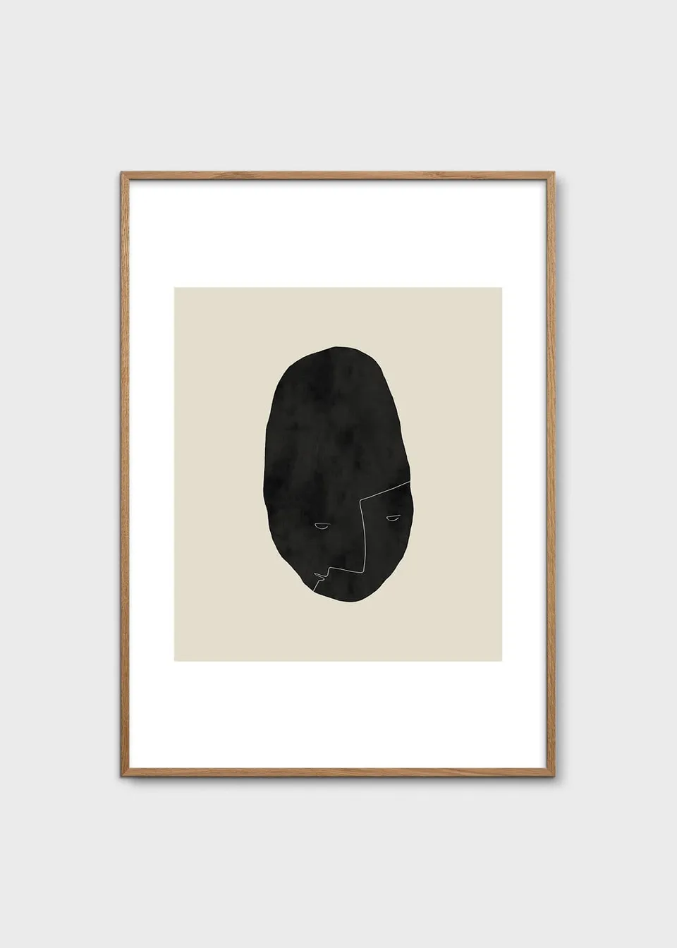 The Poster Club Art Prints Pebbleface 04 Poster 30x40 cm beige