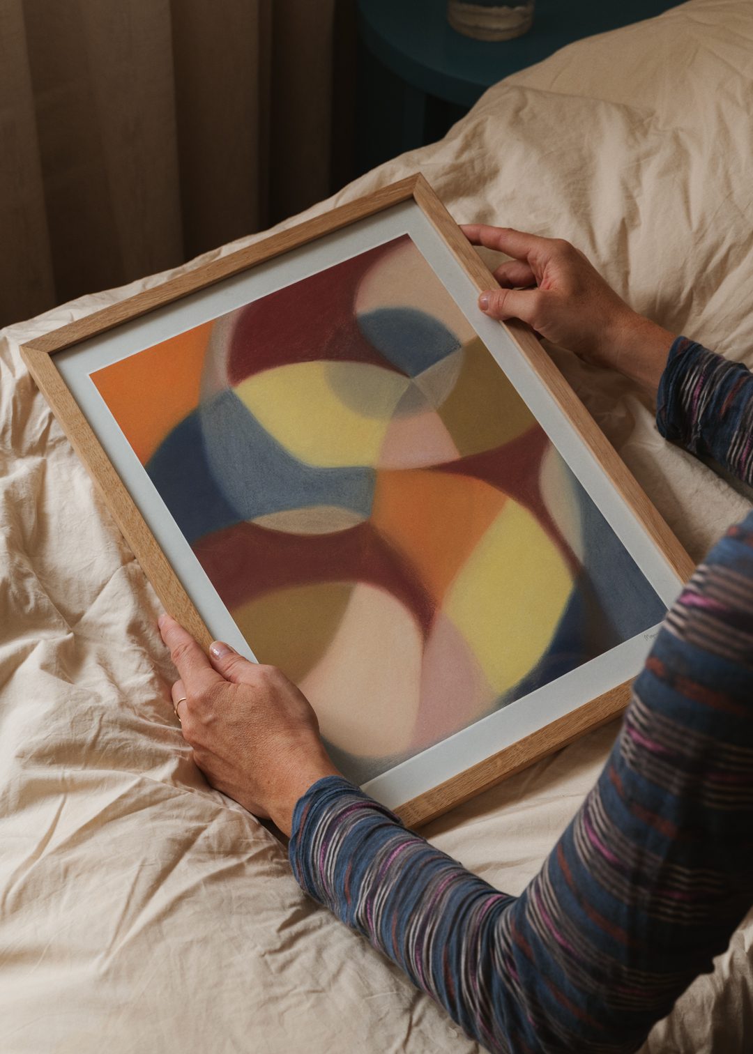 The Poster Club Art Prints Increase Poster A4 abstrakt blau
