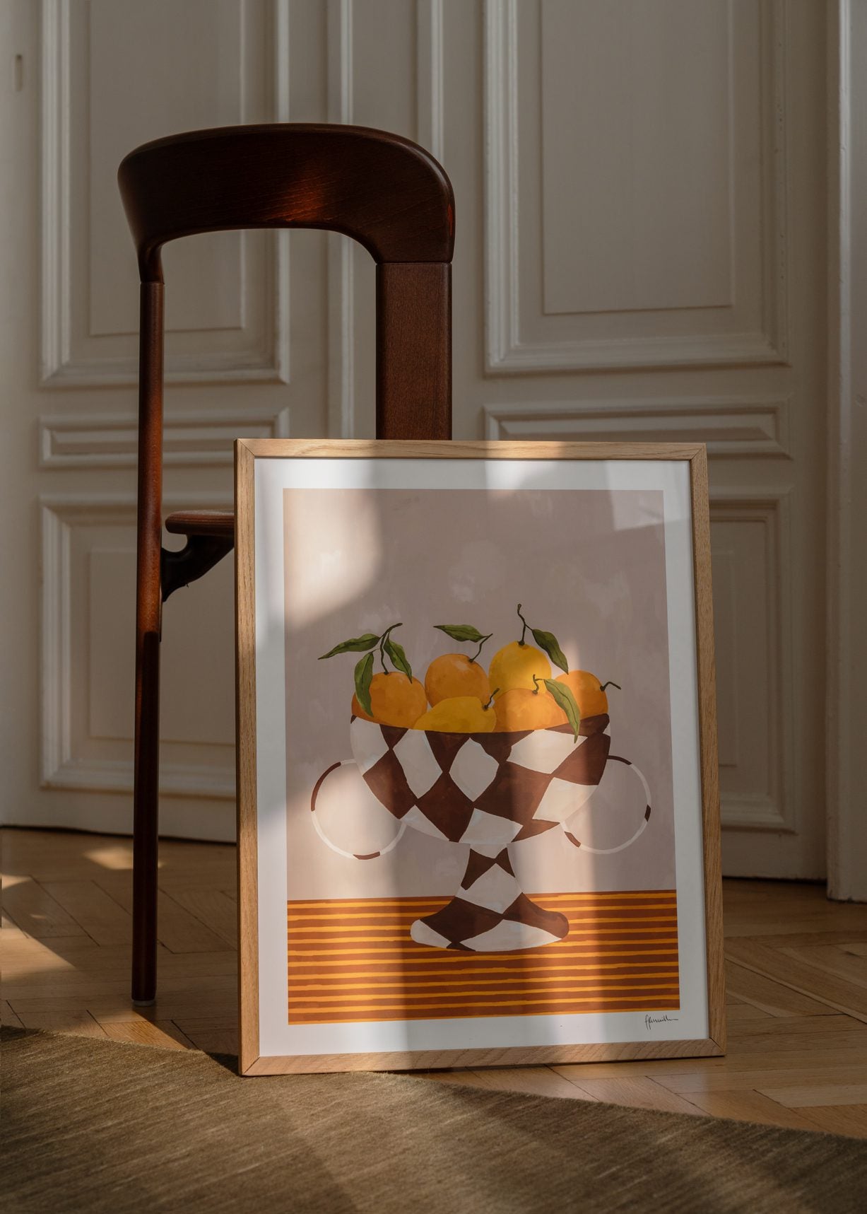 The Poster Club Lemons & Oranges Poster A4 orange