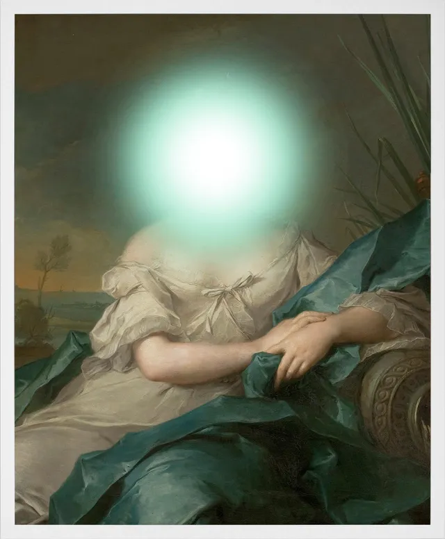 Mineheart Orb of Pleasure Green Lady Wandbild 30x41cm grün