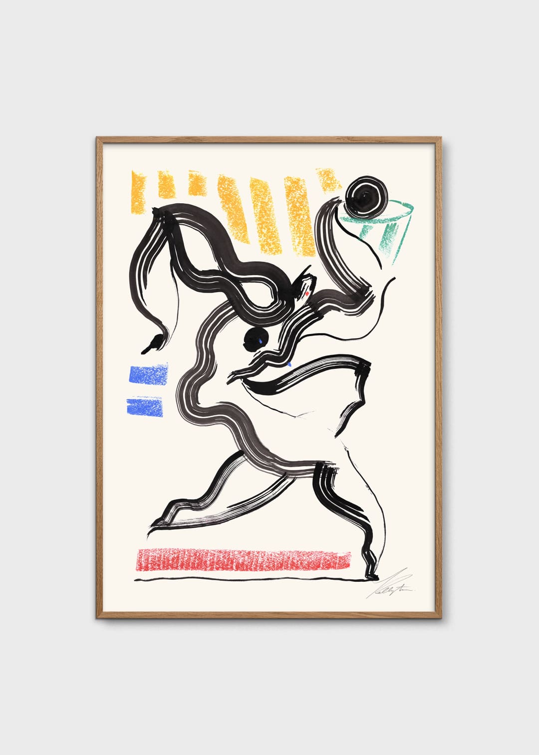 The Poster Club Art Prints Basketball Poster A4 abstrakt