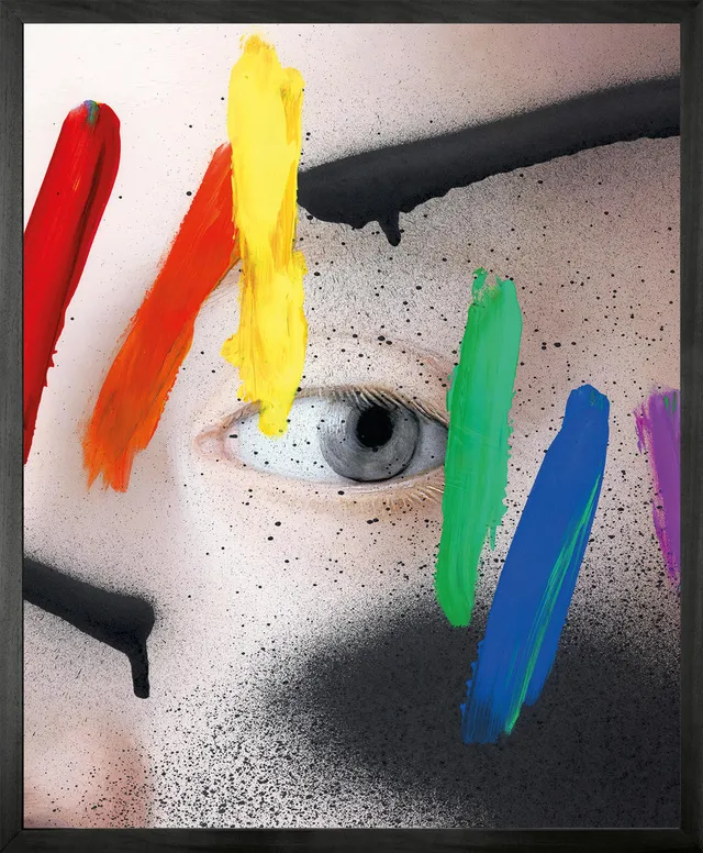 Mineheart Wall Art Rainbow Graffiti Auge Poster 30x41 cm