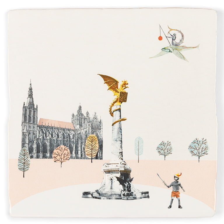 Storytiles Delft Blue Sprookjesachtig Den Bosch Fliese S 10x10 cm
